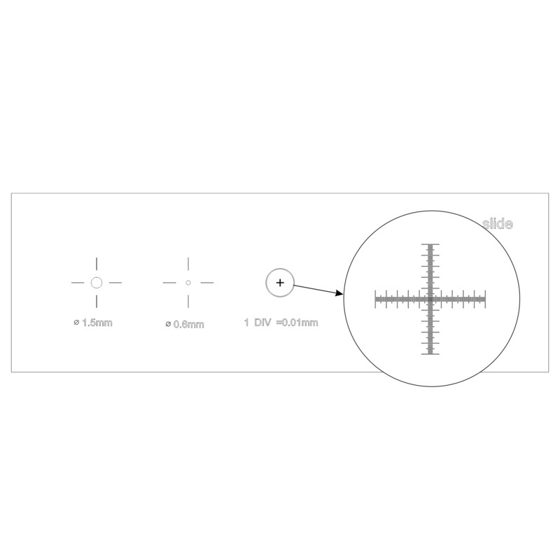 MAGUS Microscoopglaasje voor Calibratie CS5