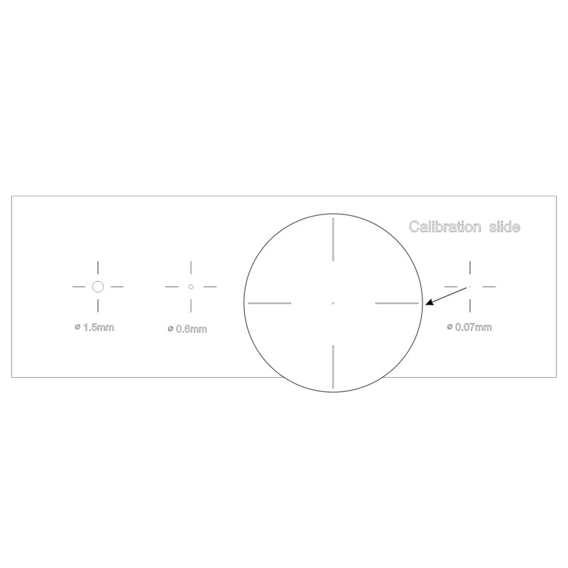 MAGUS Microscoopglaasje voor Calibratie CS5
