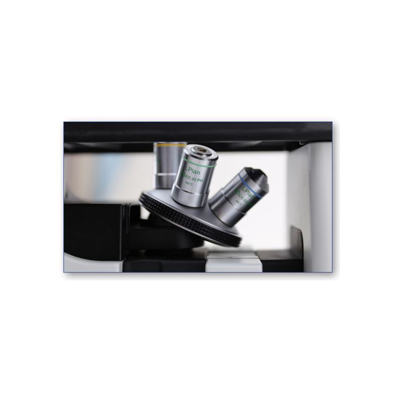 Microscope inversé Optika IM-300, trino, PH, 100-400x, IOS LWD W-PLAN PH, N.A. 0.3, X-LED8