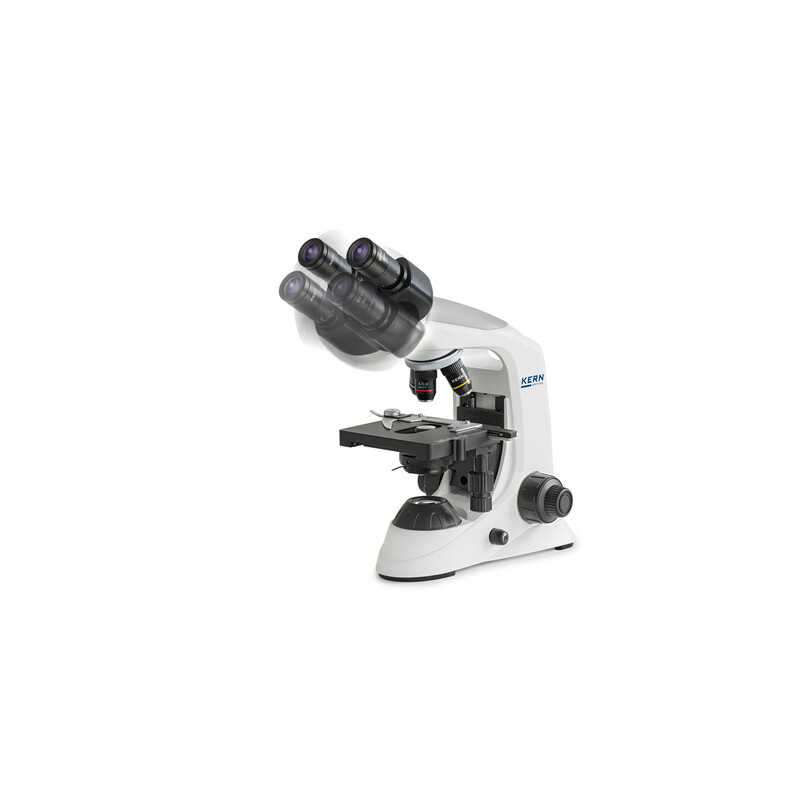 Kern Microscopio Bino Achromat 4/10/40/100, HWF10x18, 3W LED, OBE 132