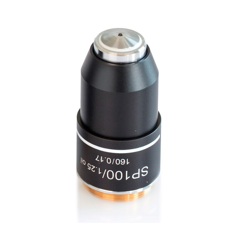 Kern Obiettivo, OBB-A1565, e-plan, achro, 100x/1,25, olio, w.d. 0,07 mm, a molla, antimicotico