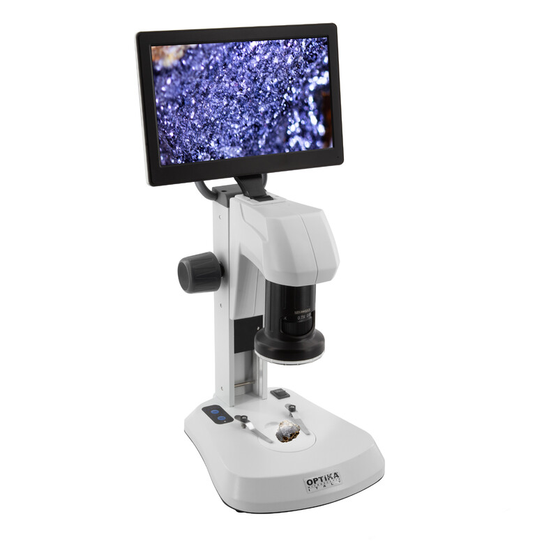 Optika , Microscopio, SFX-85V, Zoom digitale, monitor da 9", 8x-54x, LED, Luce trasmessa e riflessa