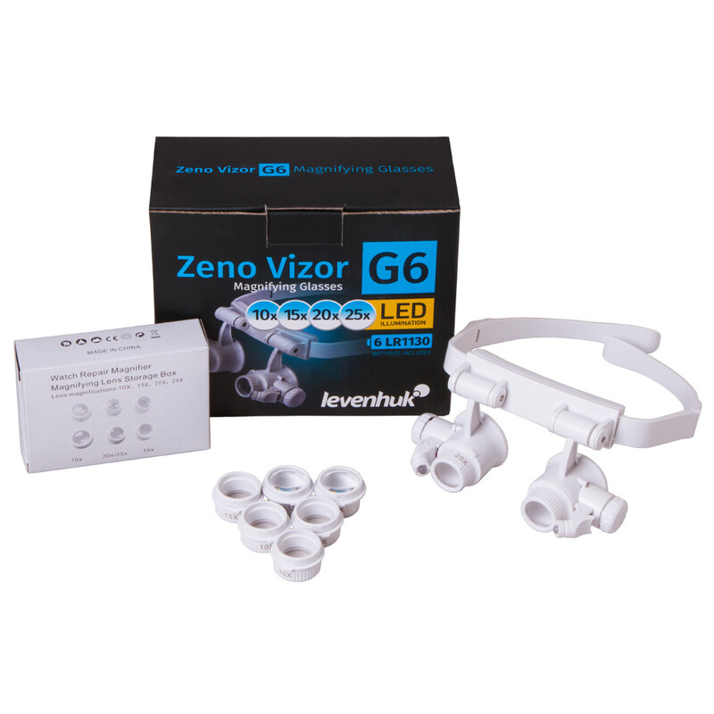 Levenhuk Vergrootglazen Zeno Vizor G6 25x LED