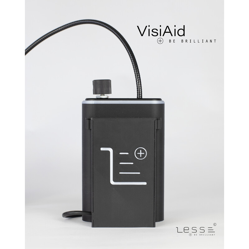 LESS Lente d`Ingrandimento VisiAid,  occhiali illuminanti, set completo, da tavolo e mobile