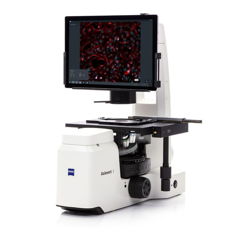 Microscope ZEISS Axiovert 5 Digital, PH, FL, 50-400x, Ph1, 0.4 NA, LED, 5 MP, mono
