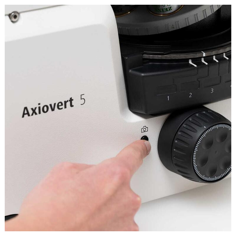 Microscope ZEISS Axiovert 5 Digital, PH, FL, 50-400x, Ph1, 0.4 NA, LED, 5 MP, mono