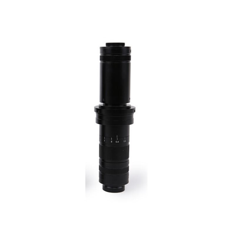 ToupTek Microscoop Zoom-Objektiv Set TZM0880D, Zoom 0.8-8x, 1x C-mount, inkl. Polarisations-Ringlicht