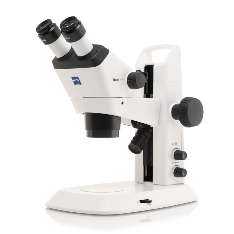 ZEISS Microscopio stereo zoom Stemi 355, Edu (KIT 1), bino, w.d. 110 mm, 10x/23, 5,5:1 , 7,2x-40x, AL/DL, Spot C LED