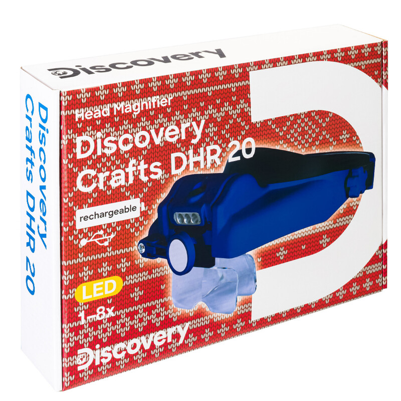 Loupe Discovery Crafts DHR 20 1/1,5/2/2,5/3,5/8x 100x43 LED