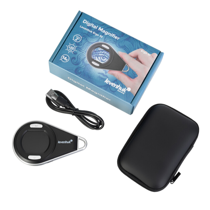 Levenhuk Lente d`Ingrandimento Ergo 10 Digital 5x, 9x, 14x LED