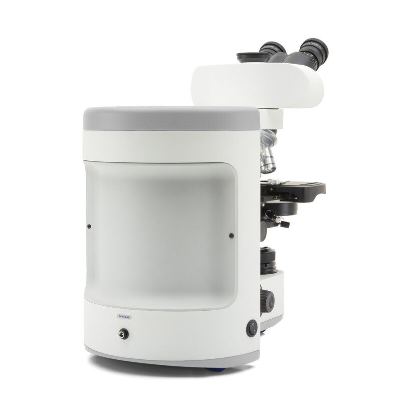 Optika Mikroskop B-810LD4, trino, HF, FL, infinity, plan, 40-1000x, LED, blauer & grüner LED Filterwürfel