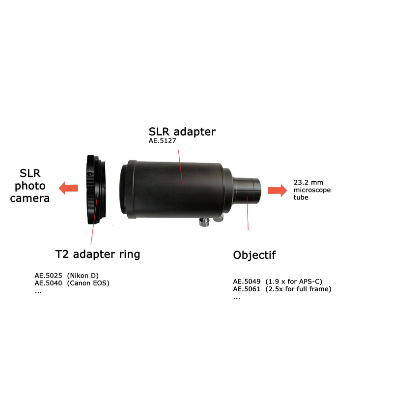 Euromex Kamera-Adapter Adapter AE.5127, für SLR-Kamera